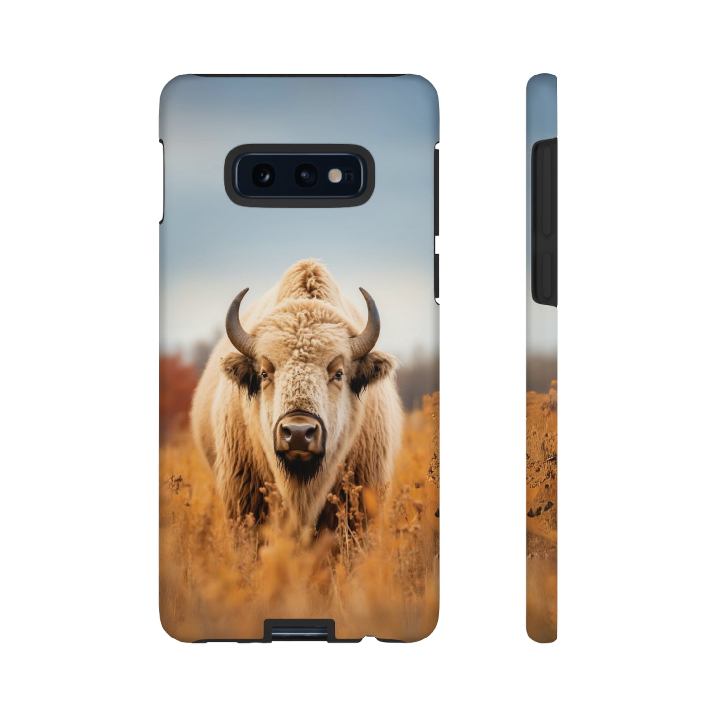 Bison Tough Phone Case - White American Bison