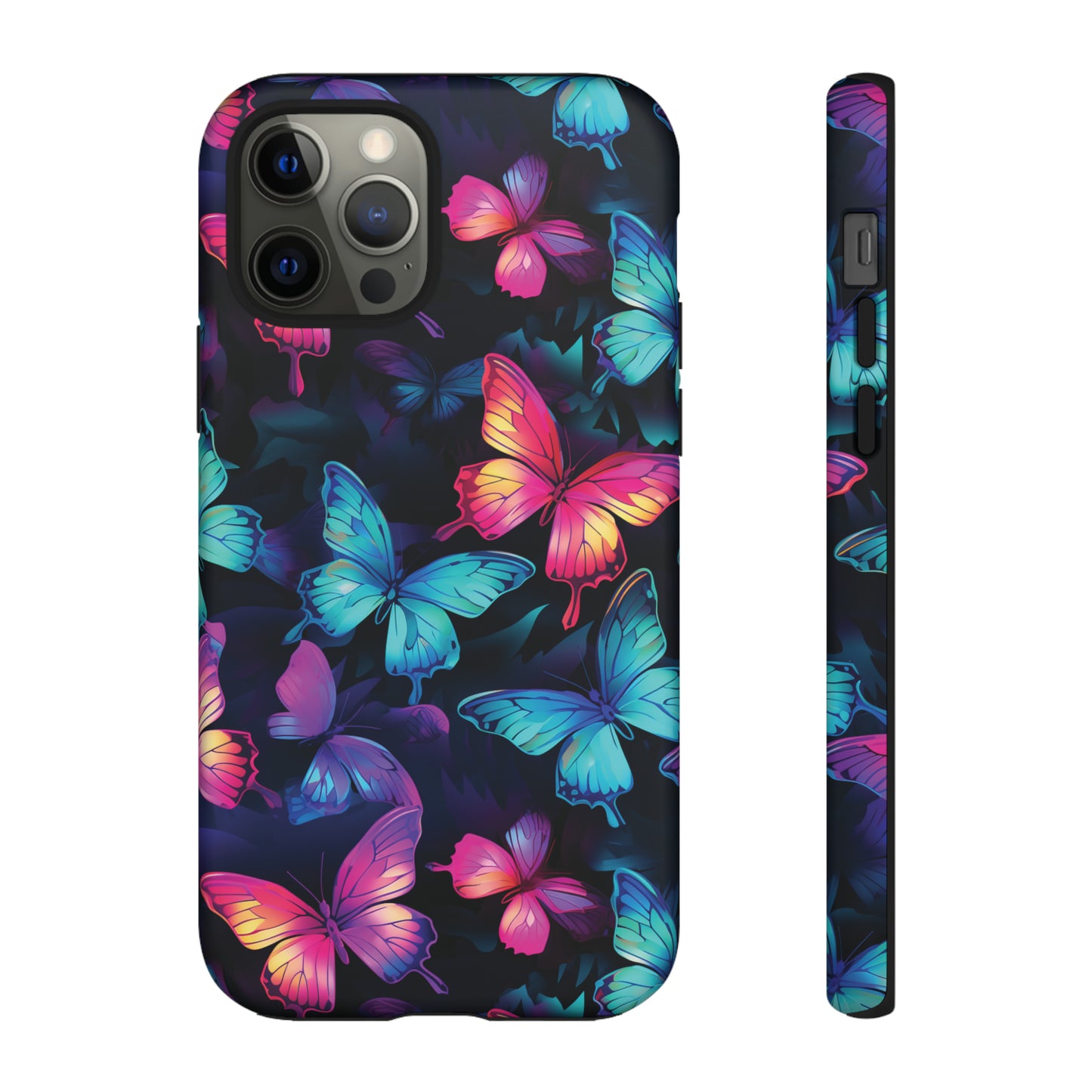 Neon Butterfly Phone Case for iPhone, Samsung Galaxy, Google Pixel