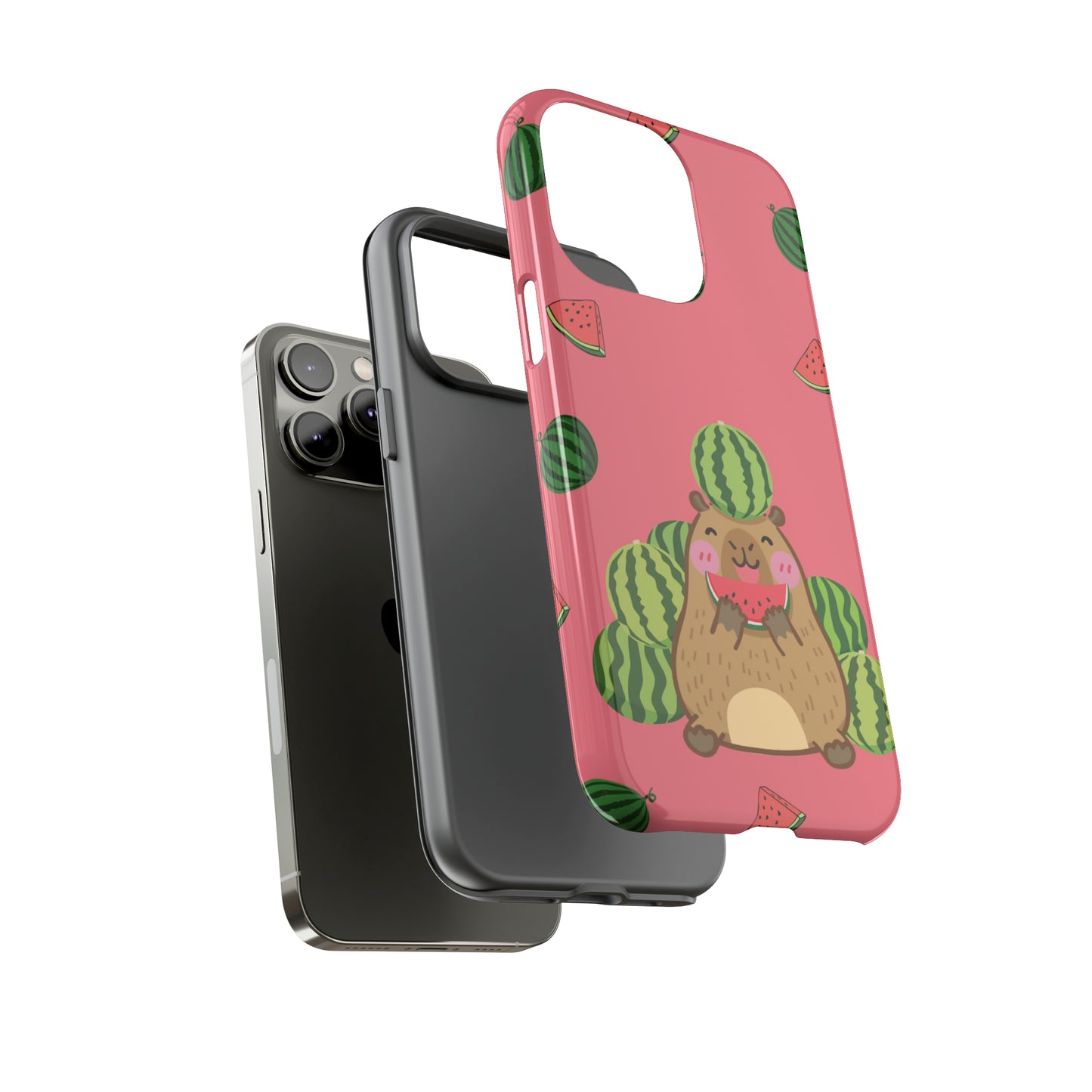 Capybara Watermelon Tough Phone Cases