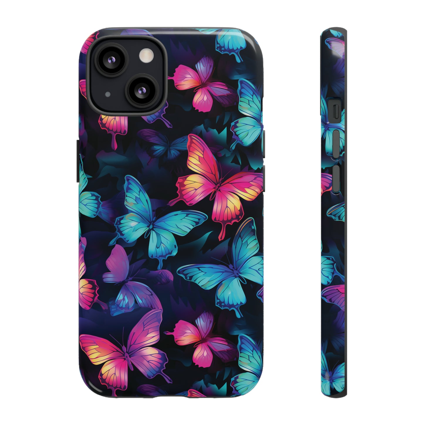 Neon Butterfly Phone Case for iPhone, Samsung Galaxy, Google Pixel