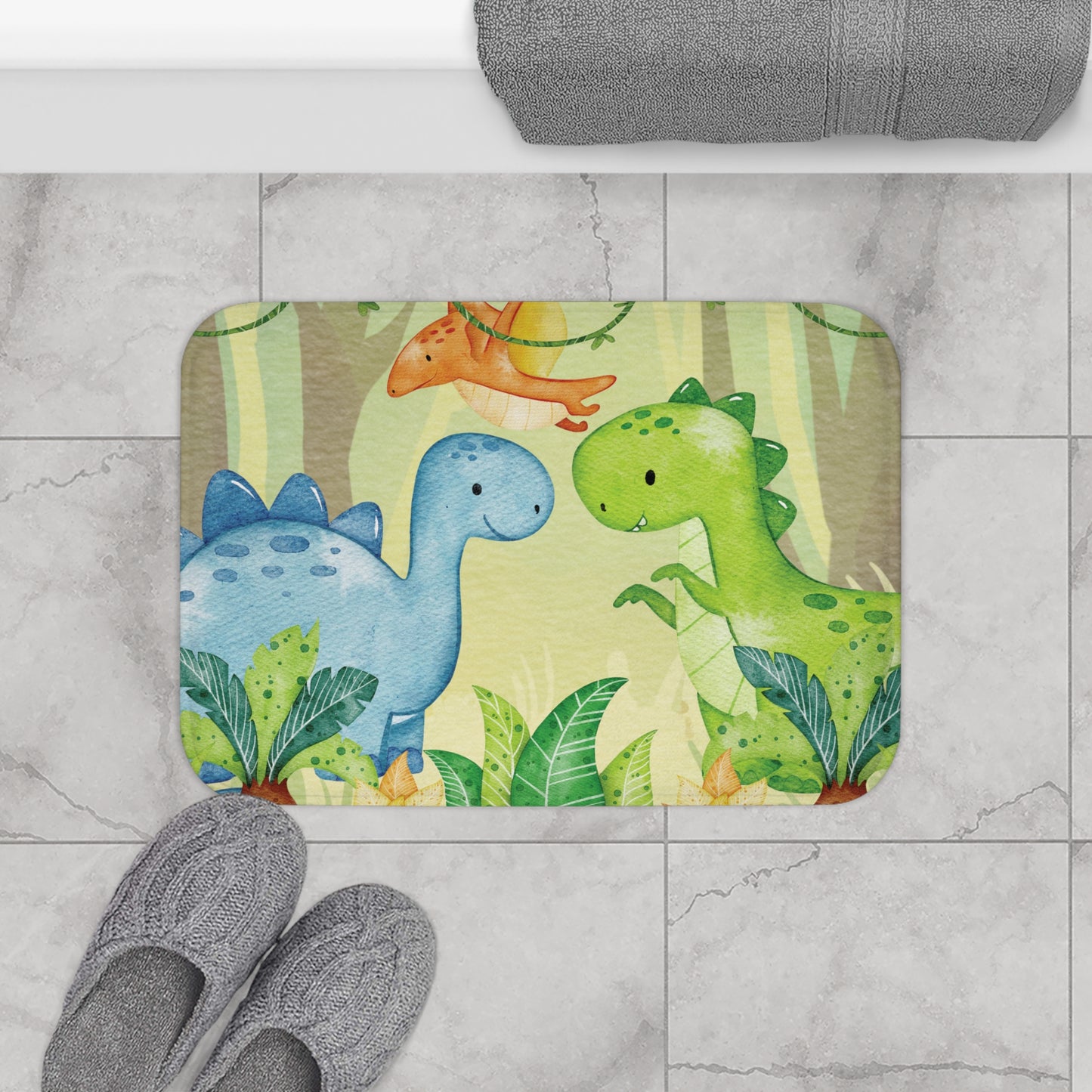 Dino World Bath Mat