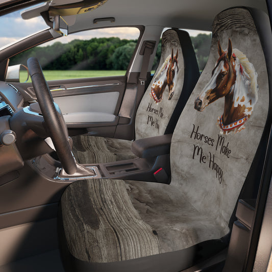 Car Seat Covers Paint Horse Design