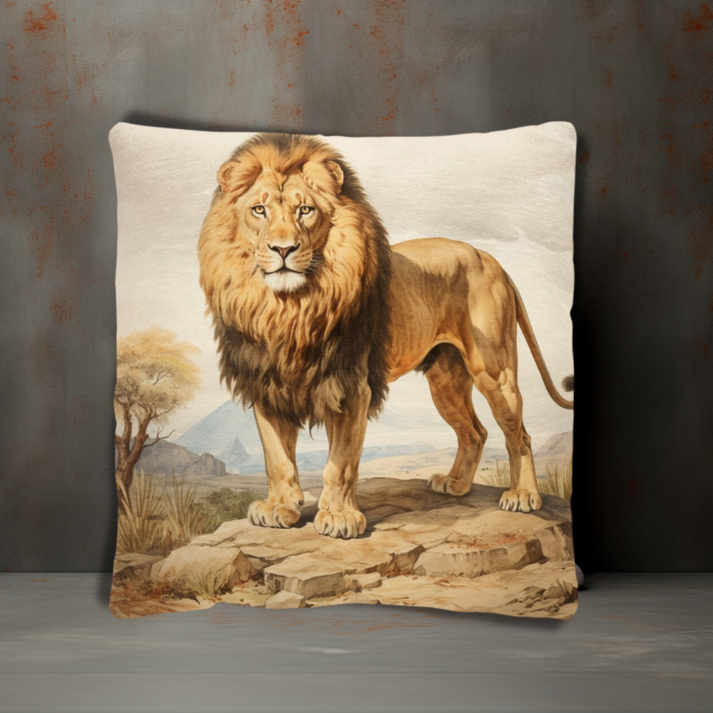Lion Woven Pillows