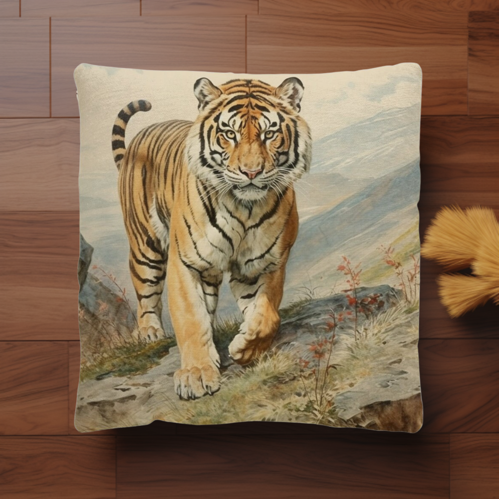 Tiger Woven Pillows
