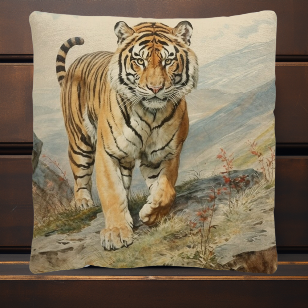 Tiger Woven Pillows